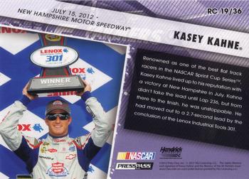 2013 Press Pass - Racing Champions #RC  19 Kasey Kahne Back