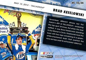 2013 Press Pass - Racing Champions #RC  10 Brad Keselowski Back