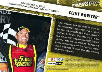 2013 Press Pass - Racing Champions #RC  26 Clint Bowyer Back