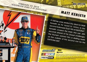 2013 Press Pass - Racing Champions #RC  29 Matt Kenseth Back
