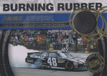 2013 Press Pass - Burning Rubber Gold #BR-JJ3 Jimmie Johnson Front