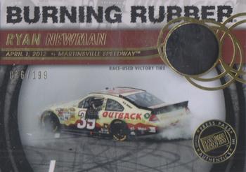2013 Press Pass - Burning Rubber Gold #BR-RN Ryan Newman Front