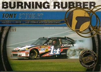 2013 Press Pass - Burning Rubber Gold #BR-TS Tony Stewart Front