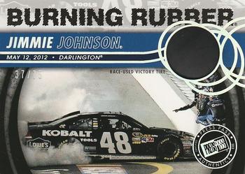 2013 Press Pass - Burning Rubber Holofoil #BR-JJ Jimmie Johnson Front