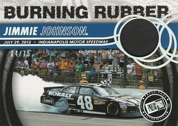 2013 Press Pass - Burning Rubber Holofoil #BR-JJ3 Jimmie Johnson Front