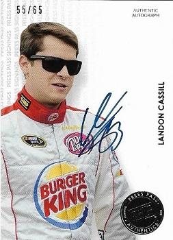 2013 Press Pass - Press Pass Signings Silver #NNO Landon Cassill Front