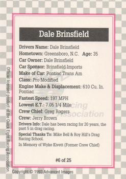 1993 Advanced Images Quick Eight  #6 Dale Brinsfield's Car Back