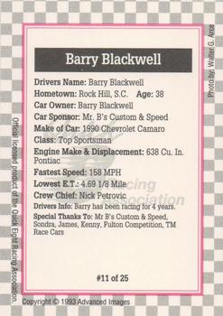 1993 Advanced Images Quick Eight  #11 Barry Blackwell's Car Back