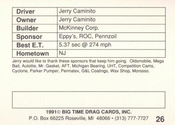 1991 Big Time Drag #26 Jerry Caminito Back