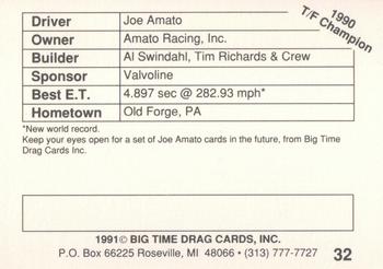 1991 Big Time Drag #32 Joe Amato Back