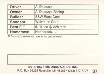 1991 Big Time Drag #37 Al Dapozzo Back