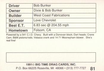 1991 Big Time Drag #81 Bob Bunker Back
