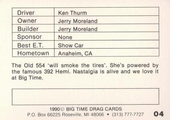 1990 Big Time Drag #04 Ken Thurm Back