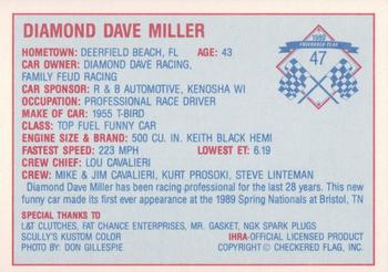 1989 Checkered Flag IHRA #47 Dave Miller Back