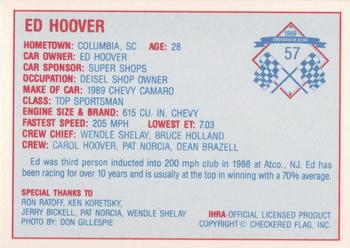 1989 Checkered Flag IHRA #57 Ed Hoover Back