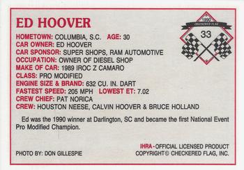 1990 Checkered Flag IHRA #33 Ed Hoover Back