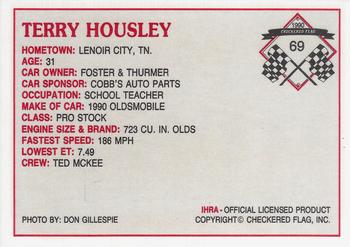 1990 Checkered Flag IHRA #69 Terry Housley Back