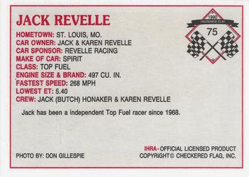 1990 Checkered Flag IHRA #75 Jack Revelle Back