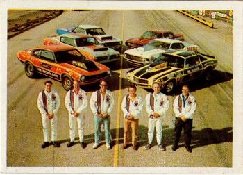 1971 Fleer AHRA Drag Champs #NNO Dick Harrell / Ed Miller / Don Nicholson / Bill Hielscher / Dave Lyall / Herb McCandless Front