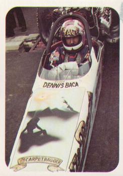 1972 Fleer AHRA Drag Nationals #34 Dennis Baca Front