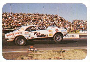 1973 Fleer AHRA Race USA #14 Gary Kimball / Larry Kimball Front