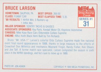 1989 Mega Drag #31 Bruce Larson Back