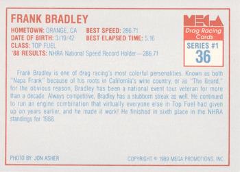 1989 Mega Drag #36 Frank Bradley Back