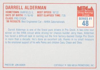 1989 Mega Drag #48 Darrell Alderman Back