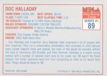 1989 Mega Drag #89 Doc Halliday Back