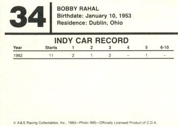 1983 A & S Racing Indy #34 Bobby Rahal Back