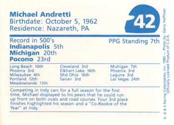 1985 A & S Racing Indy #42 Michael Andretti Back