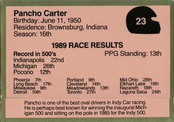 1990 Action Packed Indy Prototypes #23 Pancho Carter Back