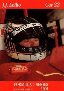 1991 Carms Formula 1 #63 J.J. Lehto Front