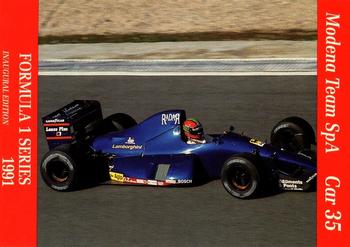 1991 Carms Formula 1 #100 Eric Van de Poele Front