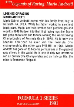 1991 Carms Formula 1 #101 Mario Andretti Back