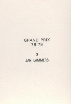 1978-79 Grand Prix  #3 Jan Lammers Back