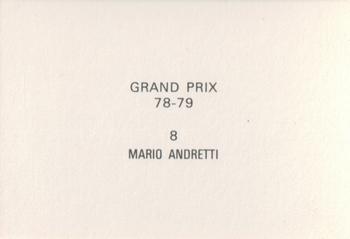 1978-79 Grand Prix  #8 Mario Andretti Back