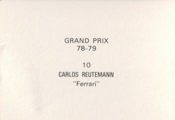 1978-79 Grand Prix  #10 Carlos Reutemann Back