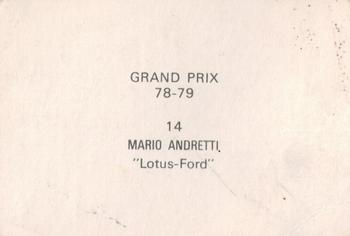 1978-79 Grand Prix  #14 Mario Andretti Back