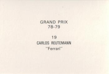 1978-79 Grand Prix  #19 Carlos Reutemann Back