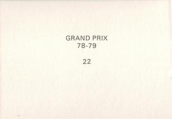 1978-79 Grand Prix  #22 Grand Prix Action Back