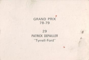 1978-79 Grand Prix  #29 Patrick Depailler Back
