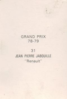 1978-79 Grand Prix  #31 Jean-Pierre Jabouille Back