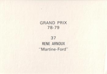 1978-79 Grand Prix  #37 Rene Arnoux Back
