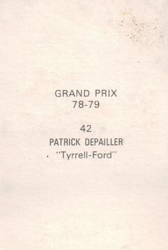 1978-79 Grand Prix  #42 Patrick Depailler Back