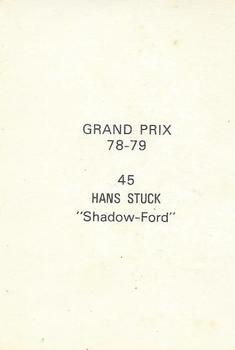 1978-79 Grand Prix  #45 Hans Stuck Back