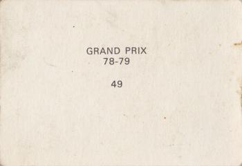 1978-79 Grand Prix  #49 Grand Prix Action Back