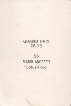 1978-79 Grand Prix  #56 Mario Andretti Back