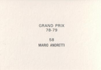 1978-79 Grand Prix  #58 Mario Andretti Back