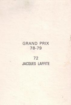 1978-79 Grand Prix  #72 Jacques Laffite Back